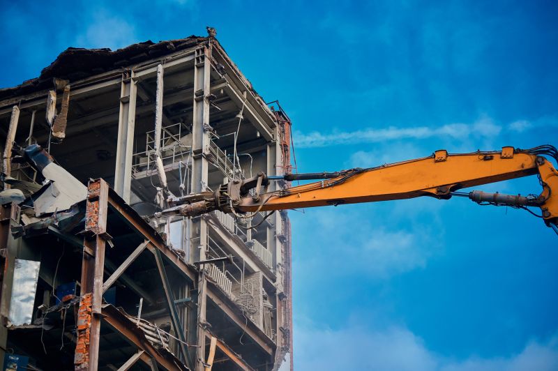 Demolition Machinery at Work