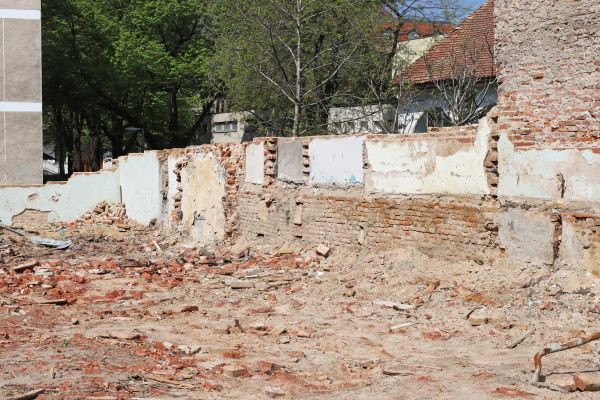 Brick Wall Demolition in Cedar Falls